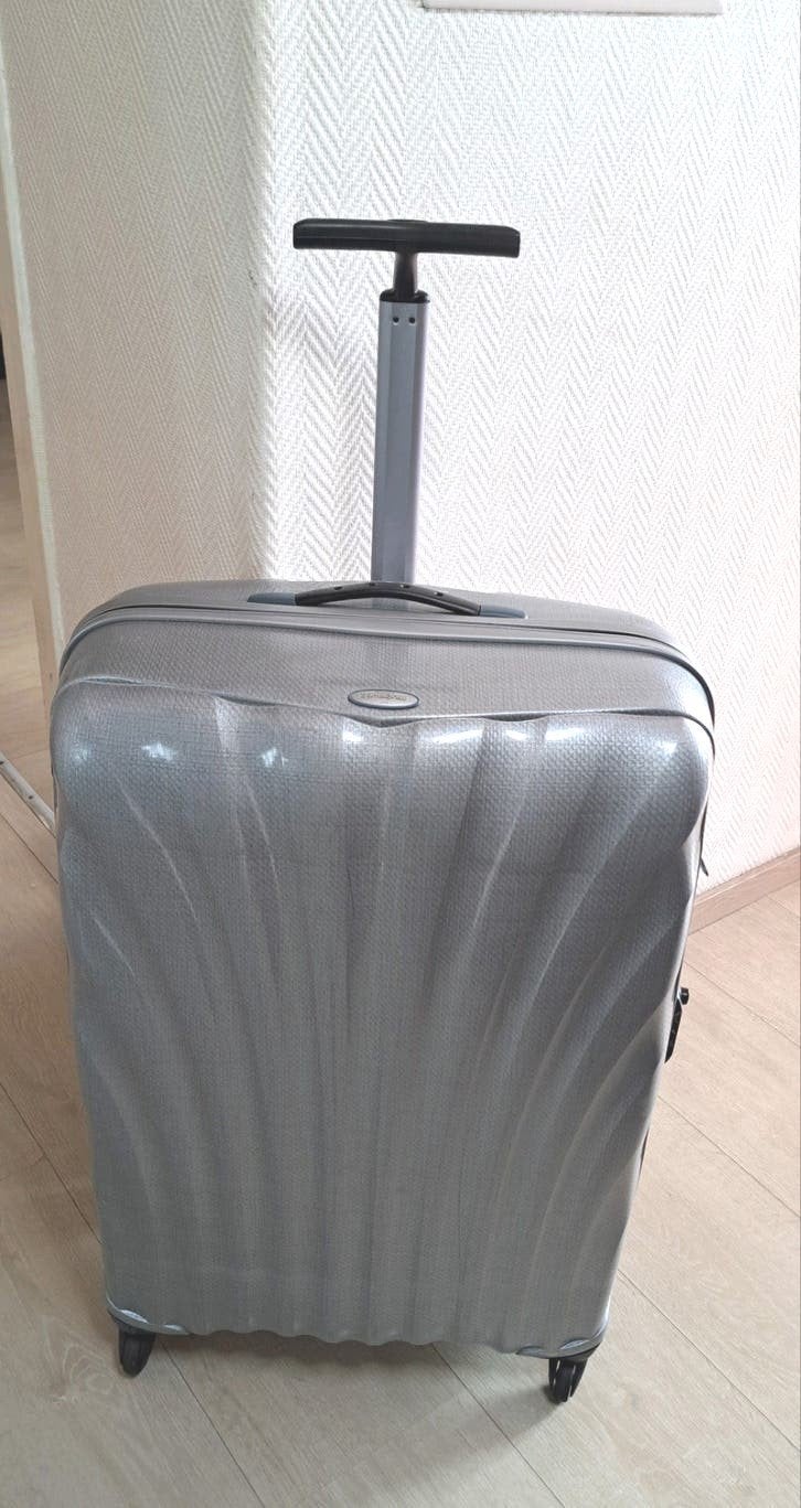 samsonite grande valise trolley 4x roulettes très légère 82, Enlèvement, Utilisé, Roulettes