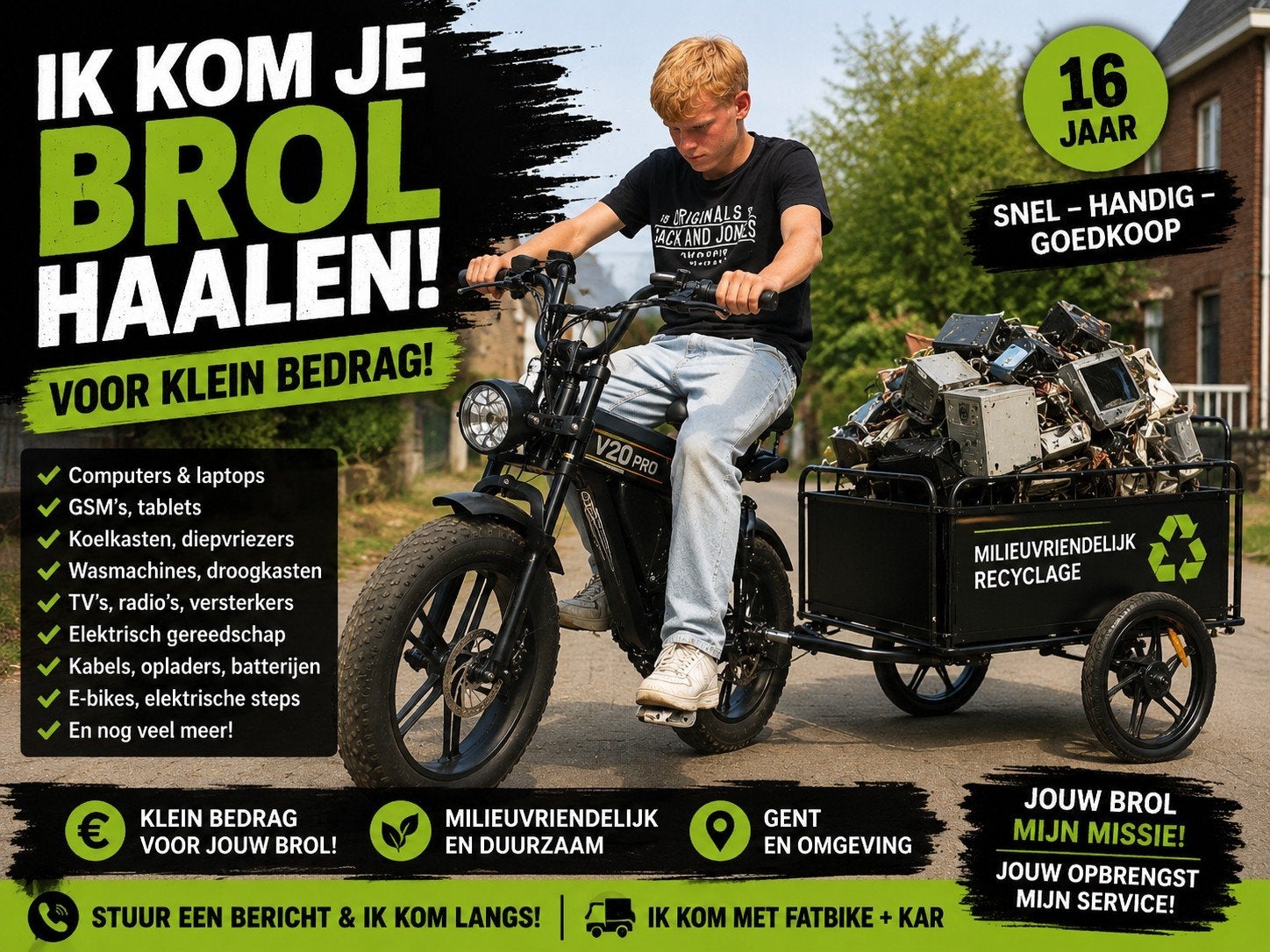 Brol? Ik haal het op voor een klein bedrag!, Ophalen