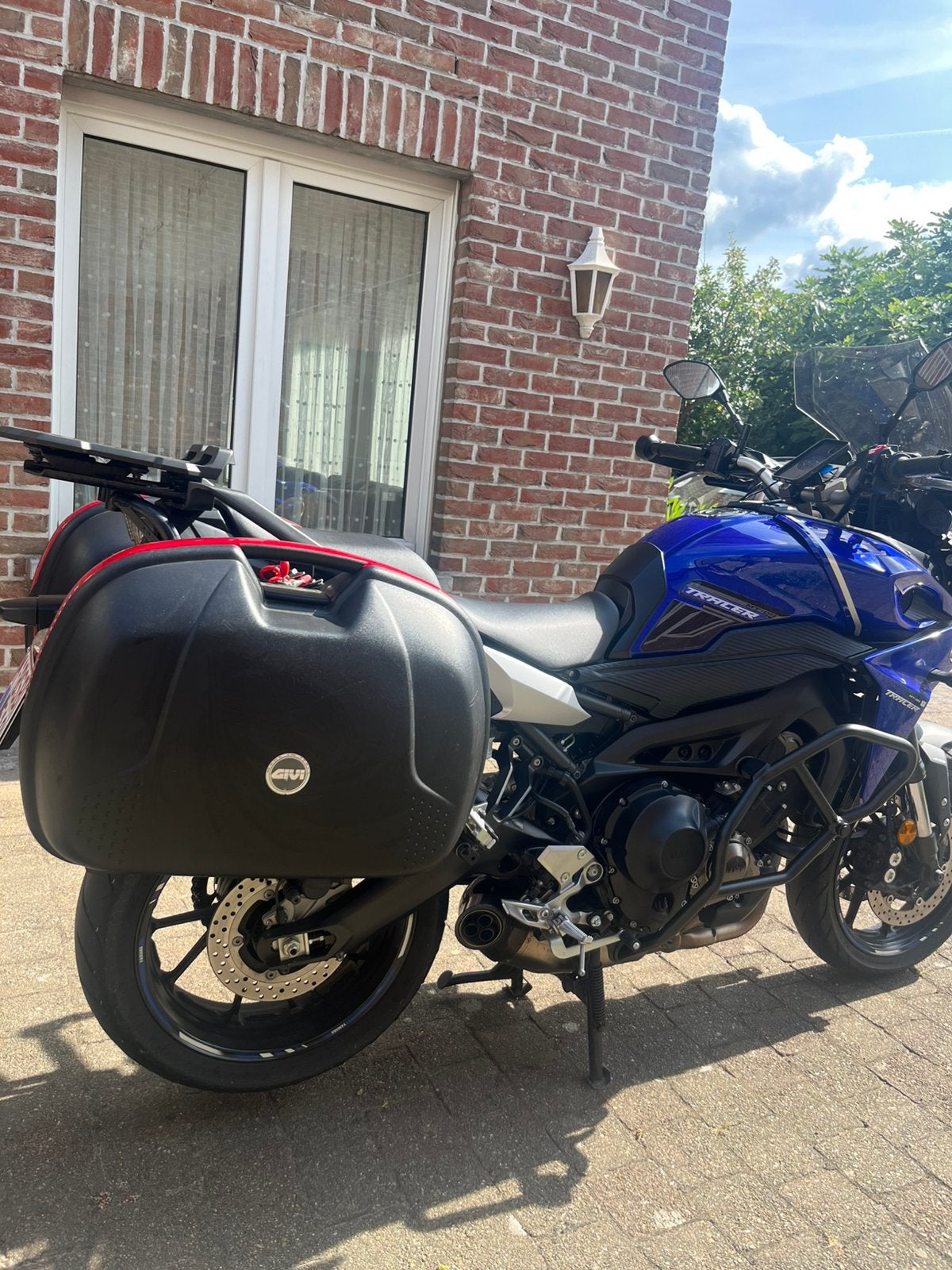 GIVI koffers E360N + volledige beugel, Motoren, Ophalen, Zo goed als nieuw