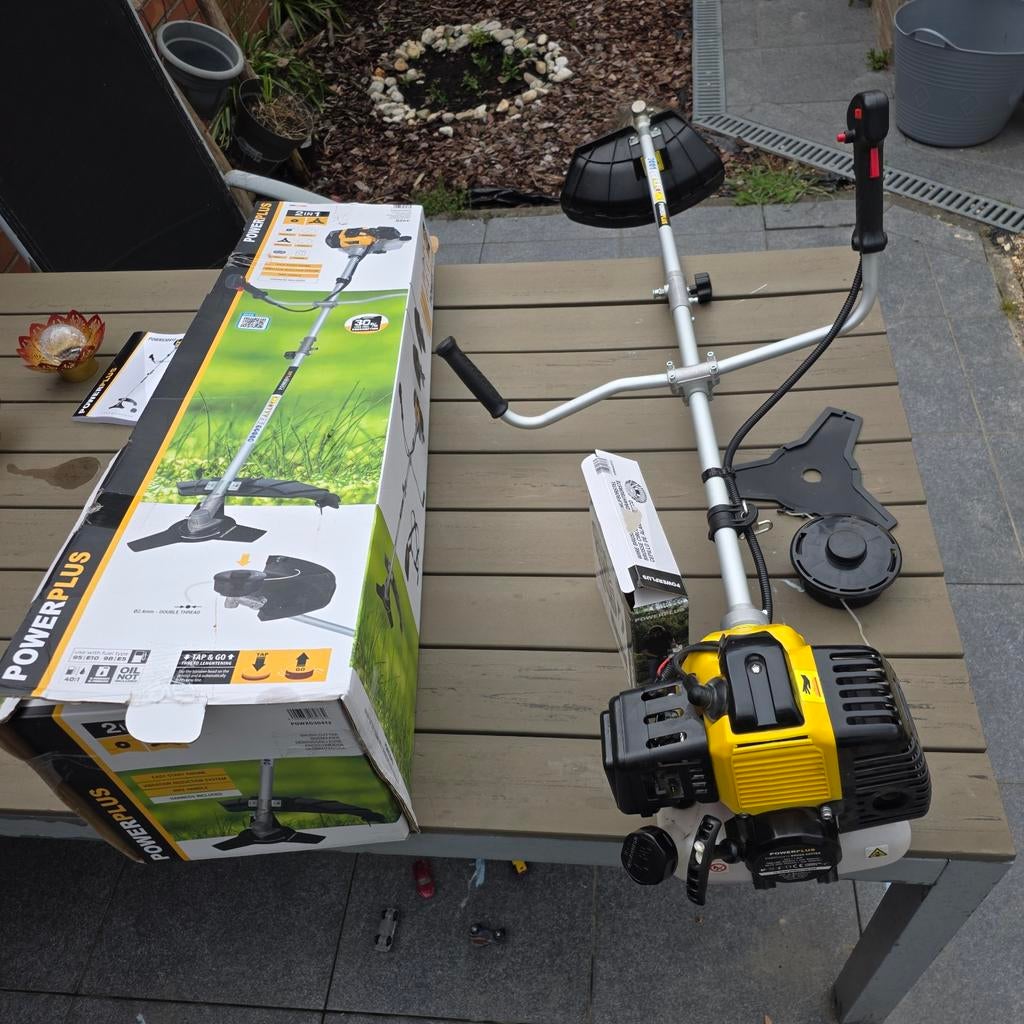 Bosmaaier PowerPlus 2in1 in goede staat, Tuin en Terras, Bosmaaiers, Ophalen, Benzine