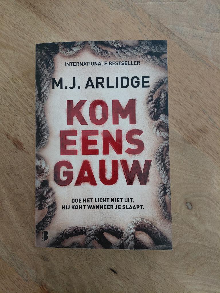 Boek MJ Arlidge ' Kom eens gauw ', Boeken, Ophalen of Verzenden, Zo goed als nieuw, M.J. Arlidge