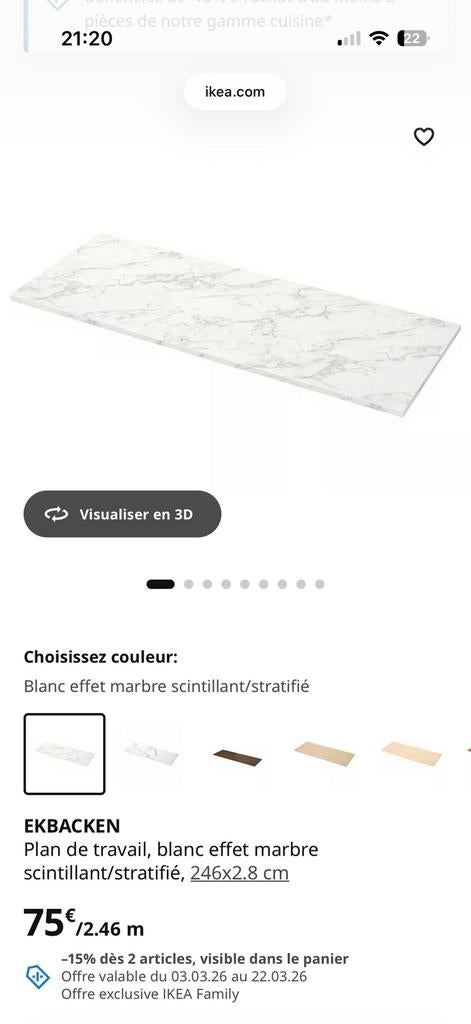 Plan de travail ikea, Maison & Meubles, Cuisine | Éléments de cuisine, Enlèvement