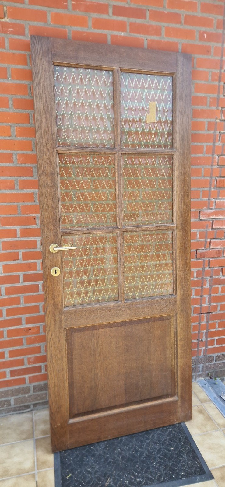 Porte intérieure : placage de chêne, Porte intérieure, Enlèvement, Bois, 200 à 215 cm
