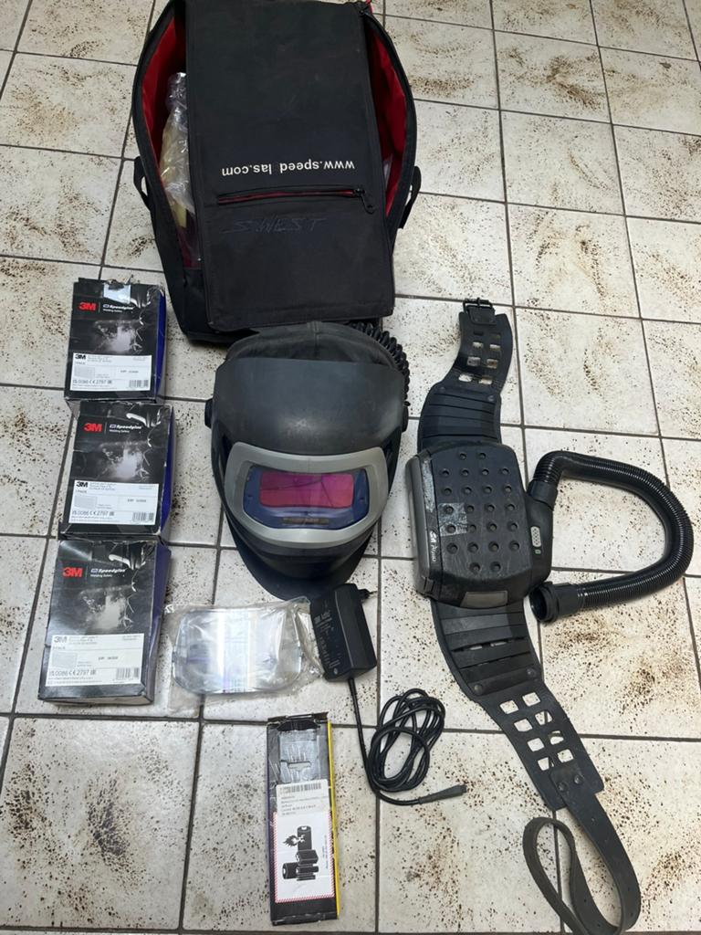 3M Speedglas 9100FX lashelm met Adflo, Lasfilter, Ophalen of Verzenden, Gebruikt