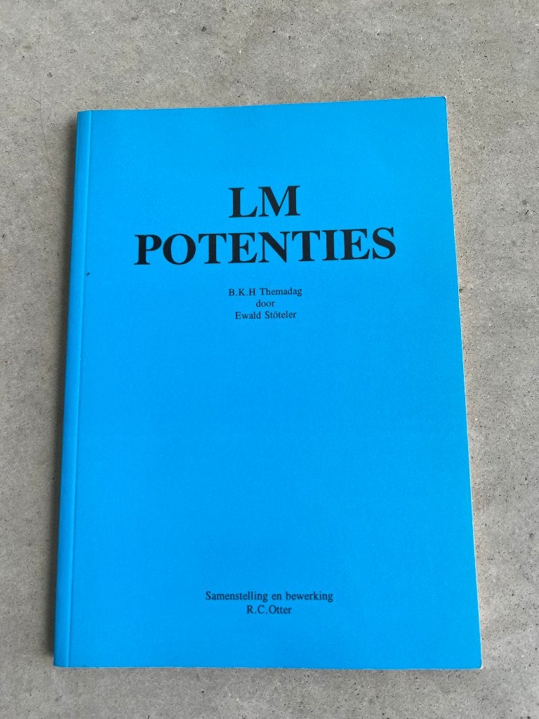 LM Potenties - Ewald Stöteler - RC Otter - Homeopathie, Gelezen, RC Otter Ewald Stoteler, Ophalen of Verzenden, Natuurwetenschap