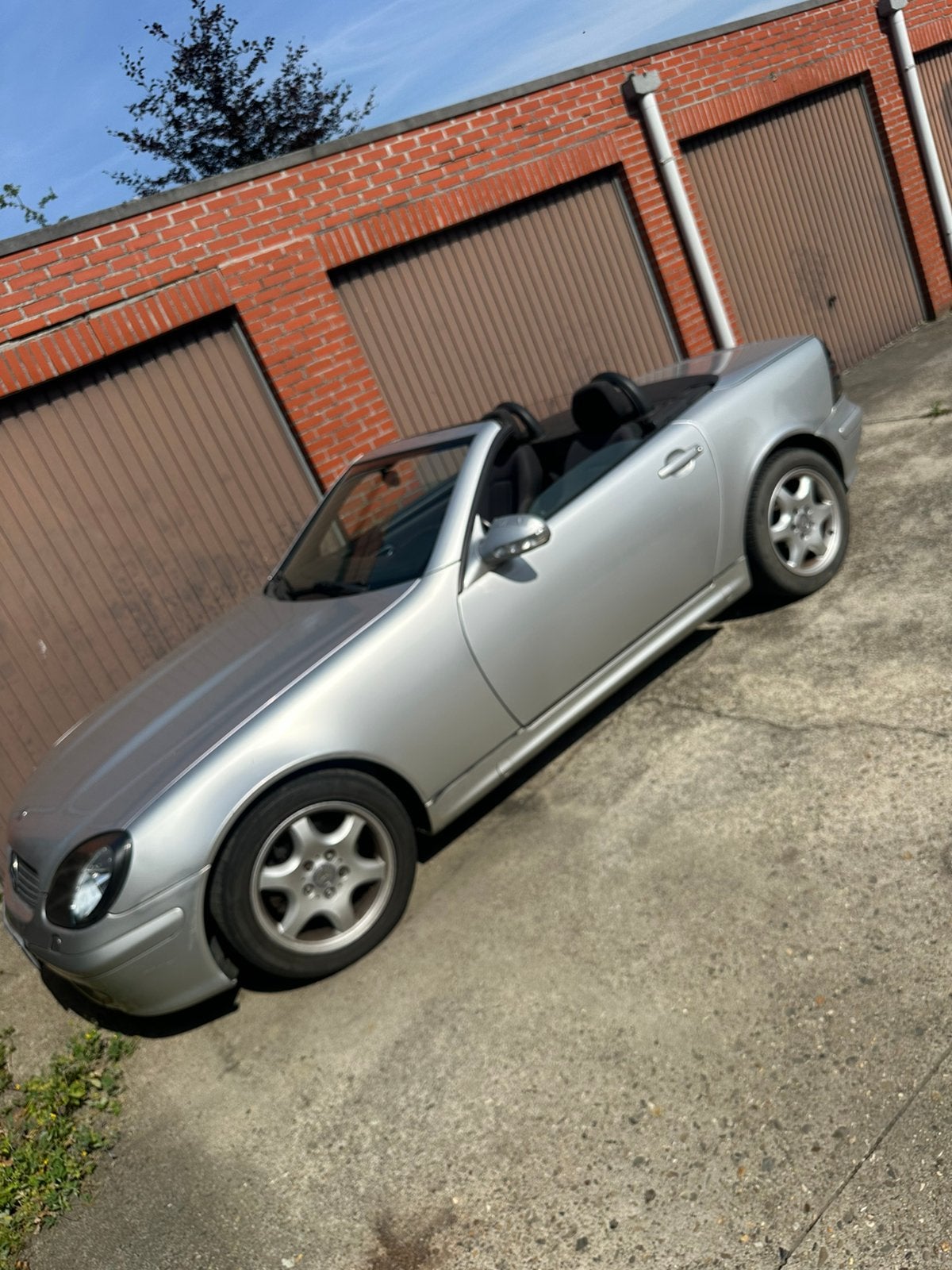 Compresseur d'essence Mercedes SLK 2.0 2001., Autos, Mercedes-Benz, Argent ou Gris, Achat, Boîte manuelle, Noir