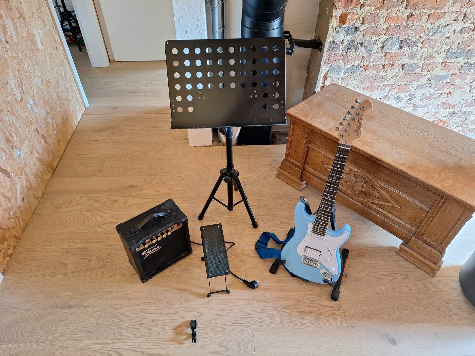 Ensemble guitare électrique enfant à vendre, Enlèvement, Utilisé, Guitare électrique