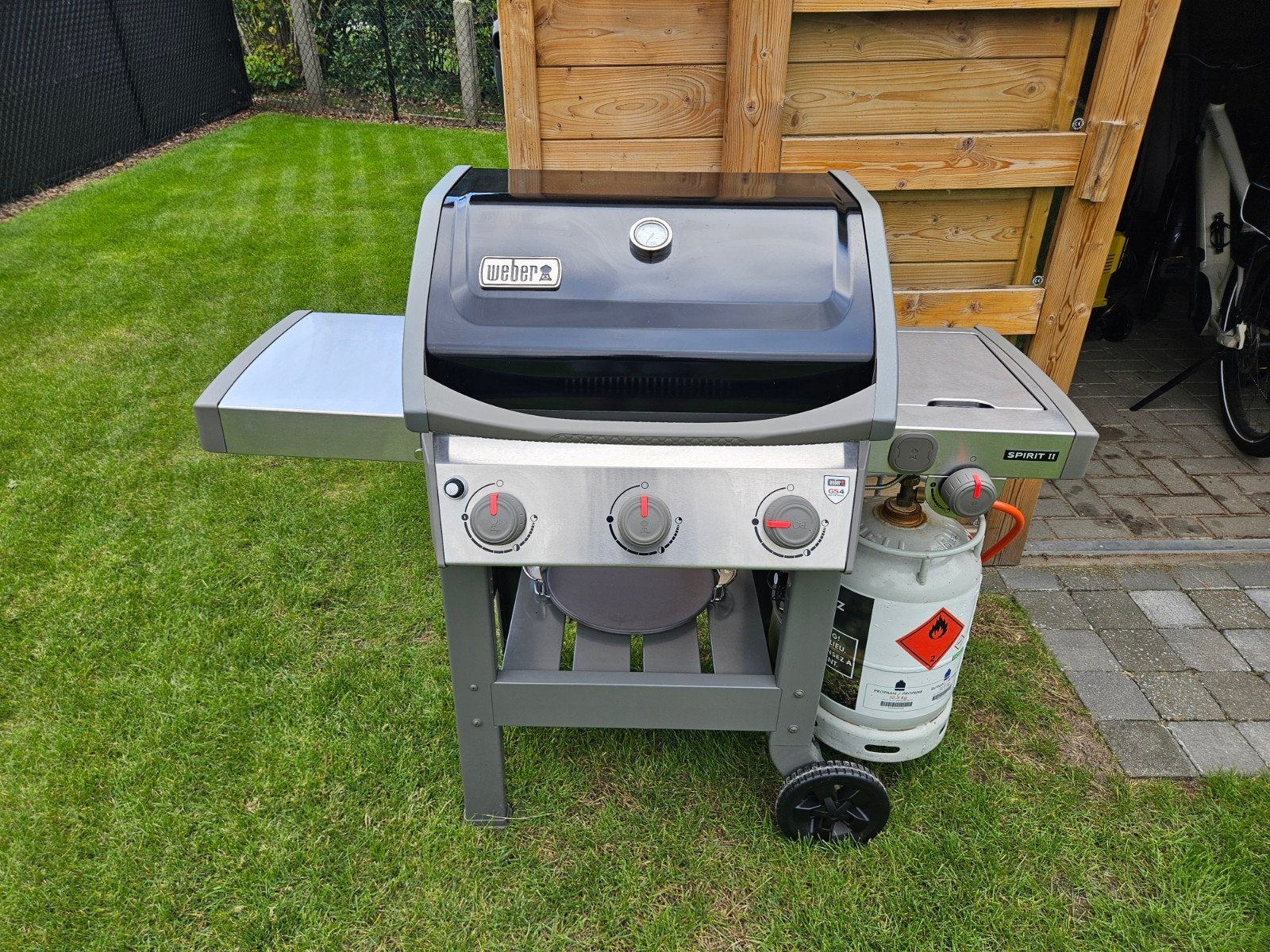 Weber Spirit II E-320 GBS - Black - 3 burners+1 side burner, Tuin en Terras, Ophalen, Zo goed als nieuw, Weber spirit