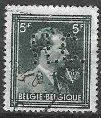 Belgique 1944 - Yvert 696perf - Roi Léopold III (ST), Envoi, Affranchi, Oblitéré, Maison royale