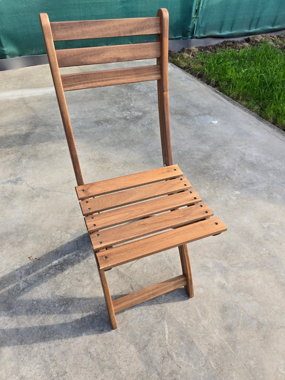 ensemble de 4 chaises HASKHOLMEN, Tuin en Terras, Ophalen, Zo goed als nieuw, Hout, Inklapbaar