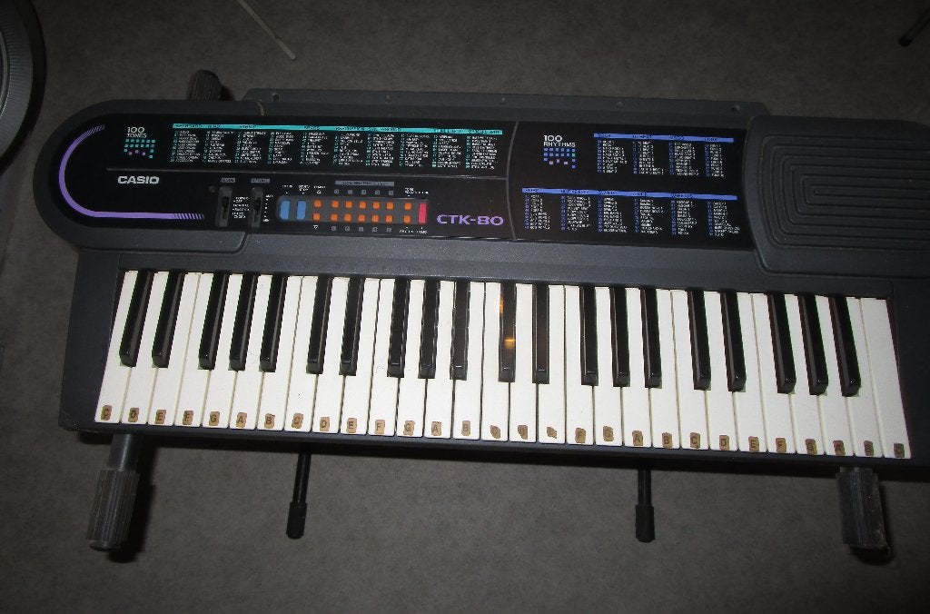 Vintage Casio CTK-80 Keyboard (49 toetsen), 49 toetsen, Casio, Ophalen of Verzenden, Zo goed als nieuw