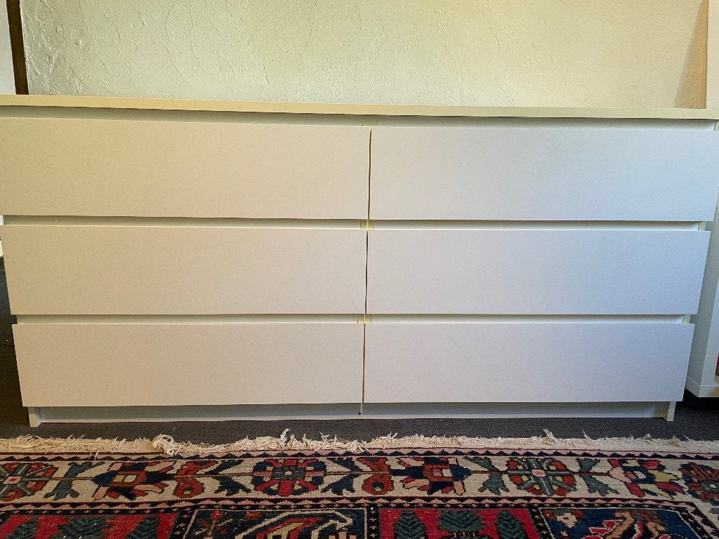 Commode IKEA MALM blanche – 6 tiroirs – très bon état, 5 tiroirs ou plus, Enlèvement, Utilisé