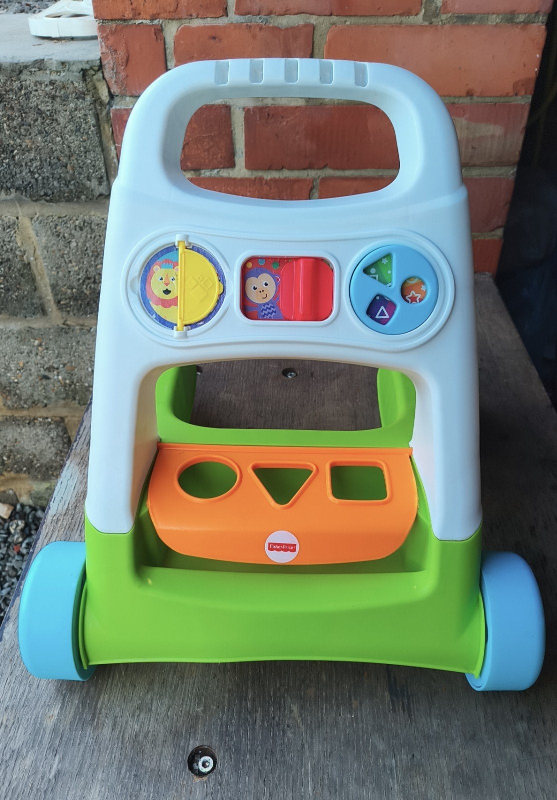 Déambulateur Fisher-Price FYK65 sans blocs de forme, Enlèvement ou Envoi, Comme neuf, Jouet à Pousser ou Tirer