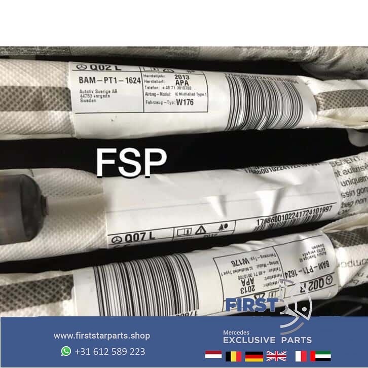 Dak airbag links rechts W176 W117 W204 W205 W207 W212 W213, Utilisé, -, -, Enlèvement ou Envoi
