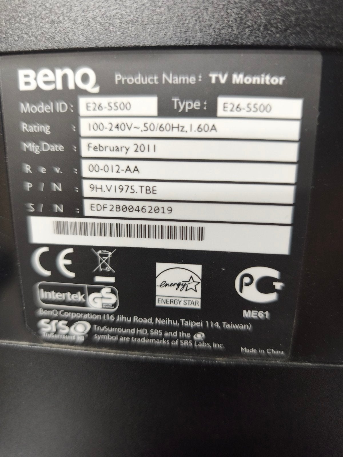 26'' led tv - computerscherm, TV, Hi-fi & Vidéo, Autres marques, LED, 60 à 80 cm, Comme neuf