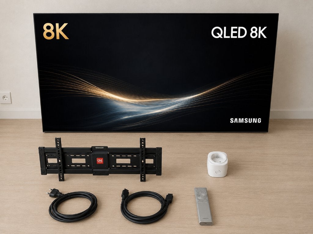 Samsung QLED 8K 65” | HDMI 2.1 | Incl. muurbeugel, Audio, Tv en Foto, Televisies, Zo goed als nieuw, QLED, 100 cm of meer, 8k (UHD)