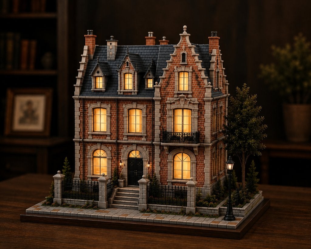 Maison miniature de prestige • Fabrication artisanale, Enlèvement, Sculpture