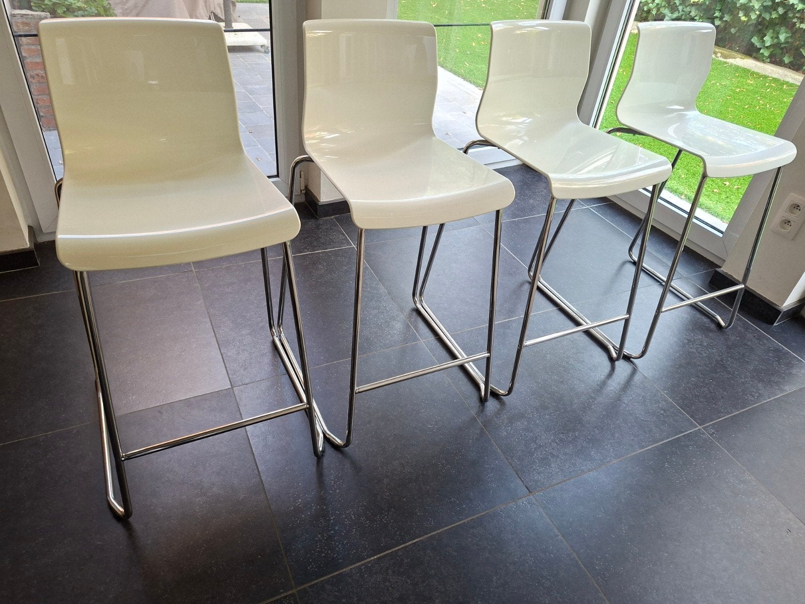 Bar stoelen / krukken, IKEA, 4 stuks (10 eur/st), Maison & Meubles, Enlèvement, Synthétique
