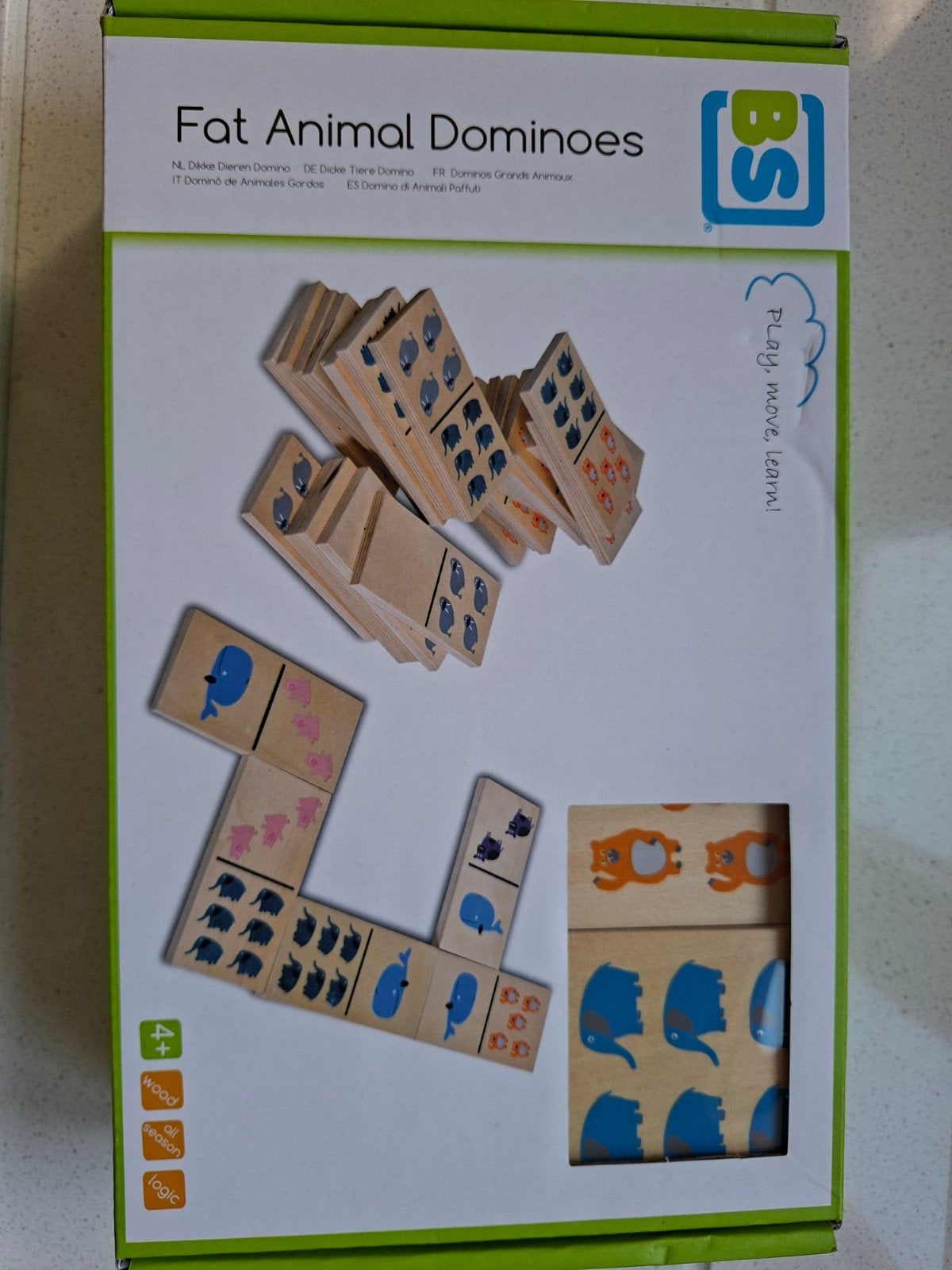 Domino grote houten blokken, Ophalen of Verzenden, Nieuw, BS