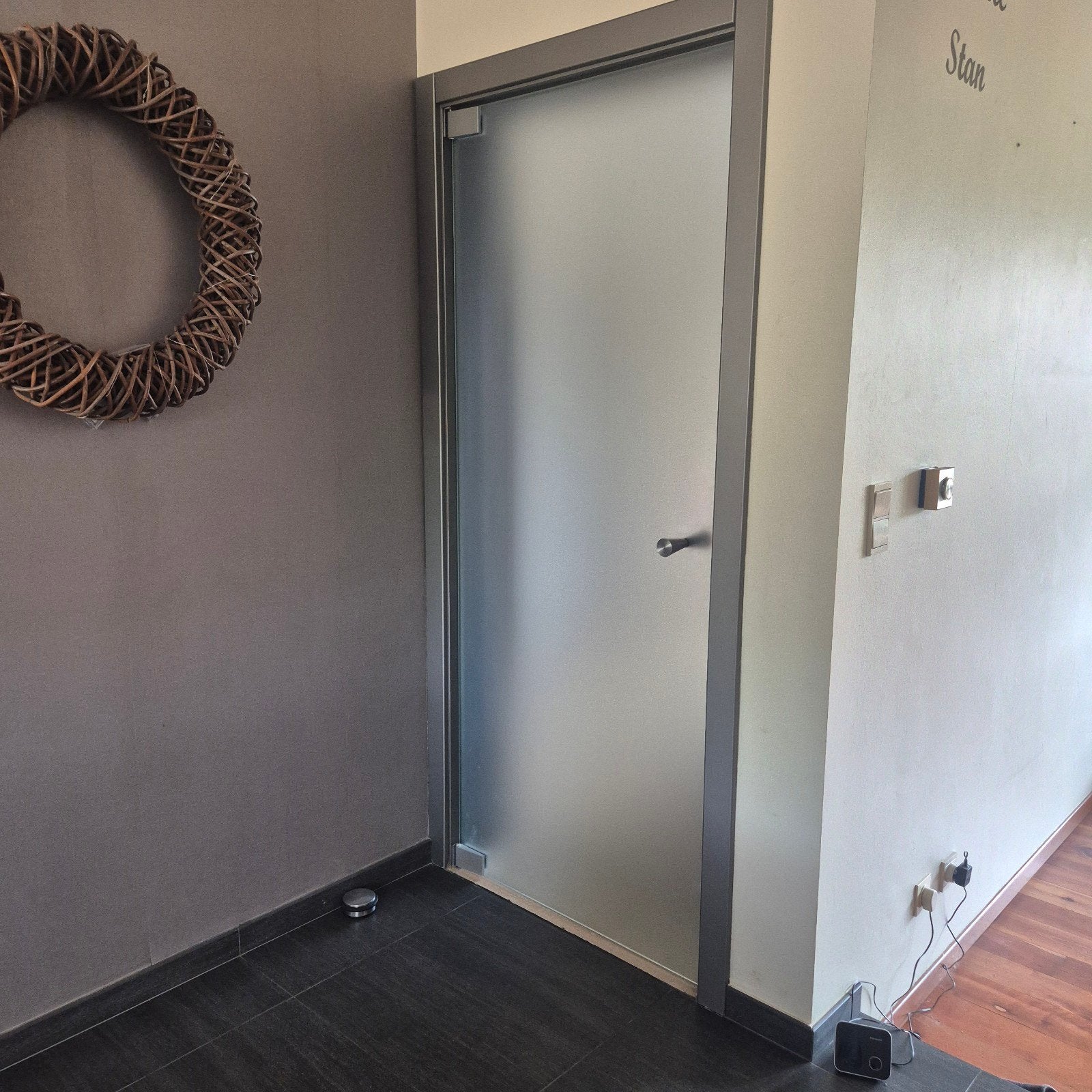 gezandstraalde glazen binnendeur, Moins de 200 cm, Porte intérieure, Verre, Enlèvement