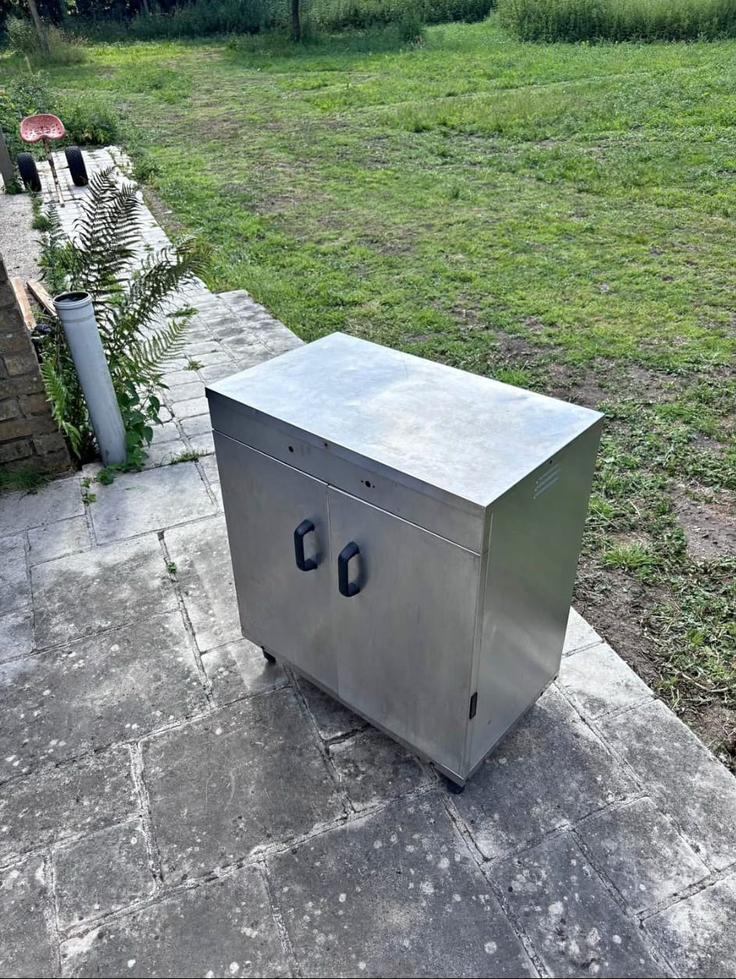 Warmtekast inox!, Ophalen, Zo goed als nieuw