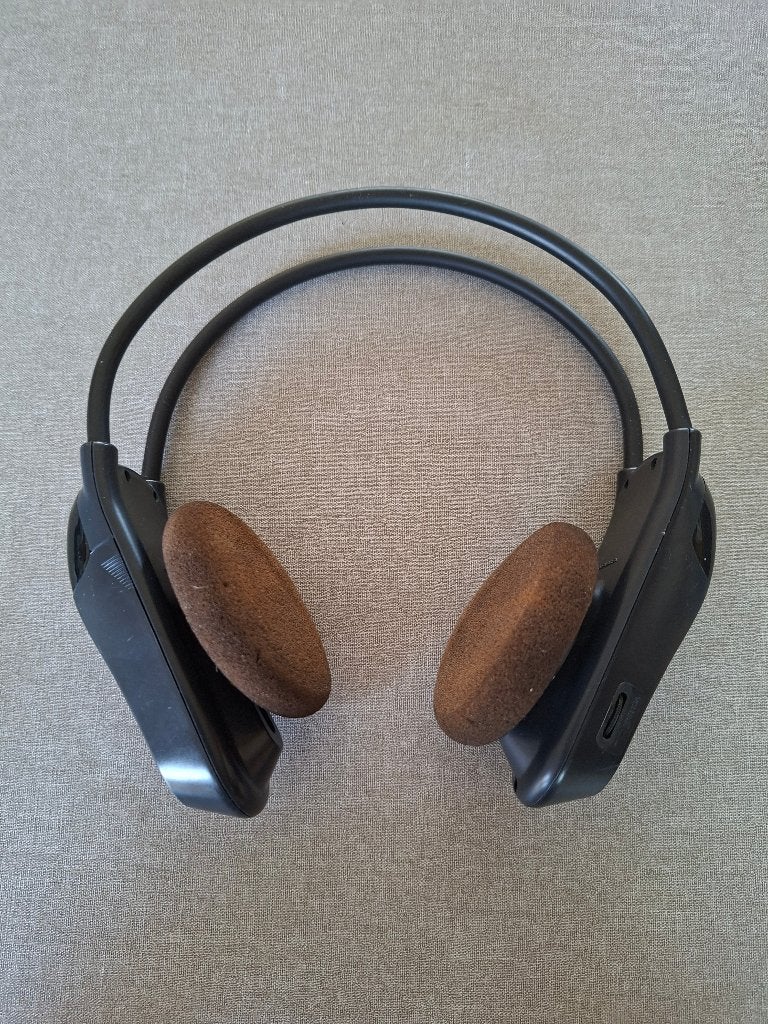 Draadloze JVC infrarood stereo hoofdtelefoon, Audio, Tv en Foto, Hoofdtelefoons, Gebruikt, Draadloos, On-ear, Zwart