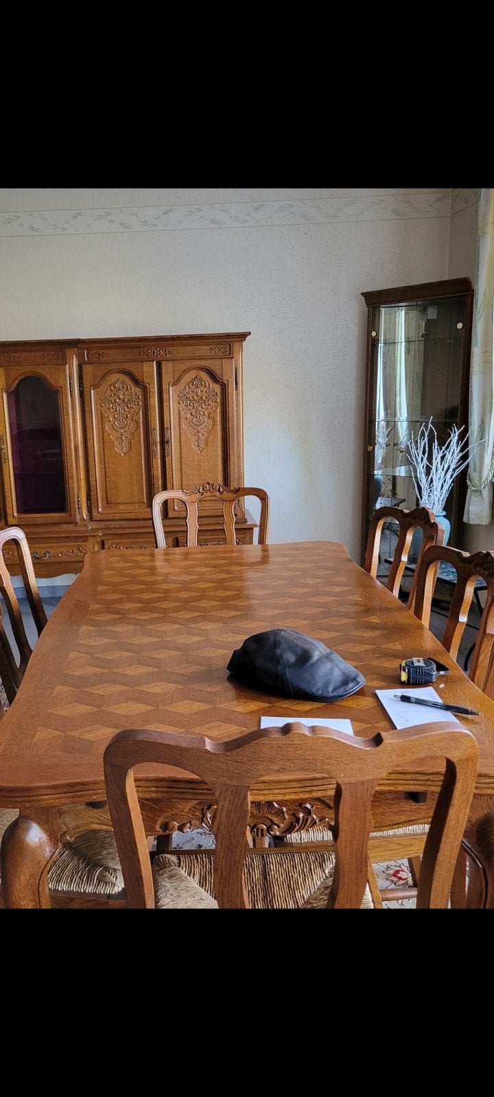 Table et 6 chaises salle a manger, Maison & Meubles, Mobilier complet, Enlèvement