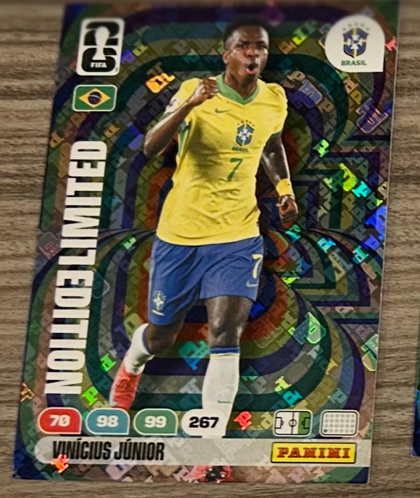 Hologramme Panini Coupe du Monde de la FIFA 2026 Vini Junior, Enlèvement ou Envoi, Neuf, Image