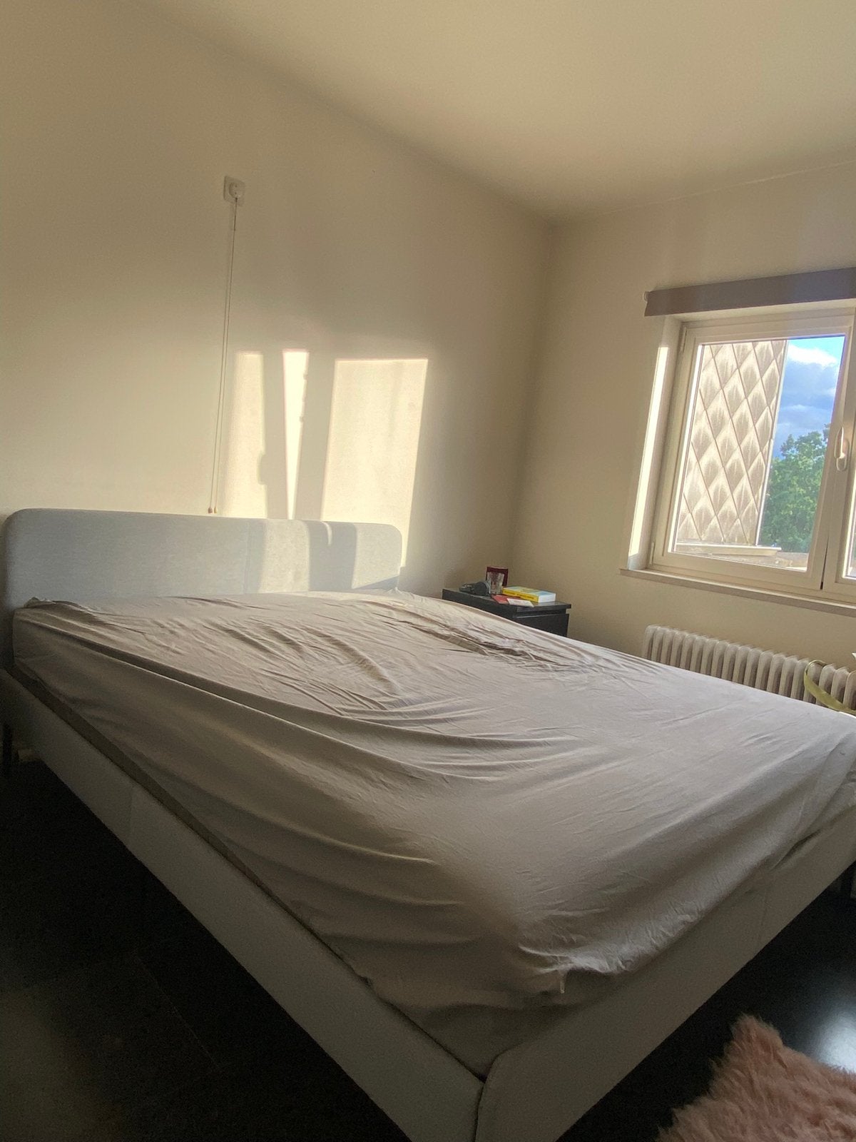 Tweepersoonsbed, Ophalen, Gebruikt, Beige, Tweepersoons