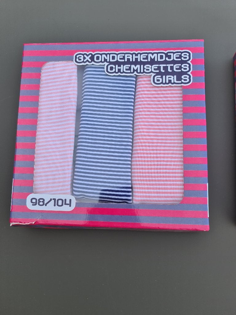 onderhemdjes girls, Nonito Kids, 98 NIEUW, Enfants & Bébés, Vêtements enfant | Taille 98, Enlèvement, Comme neuf