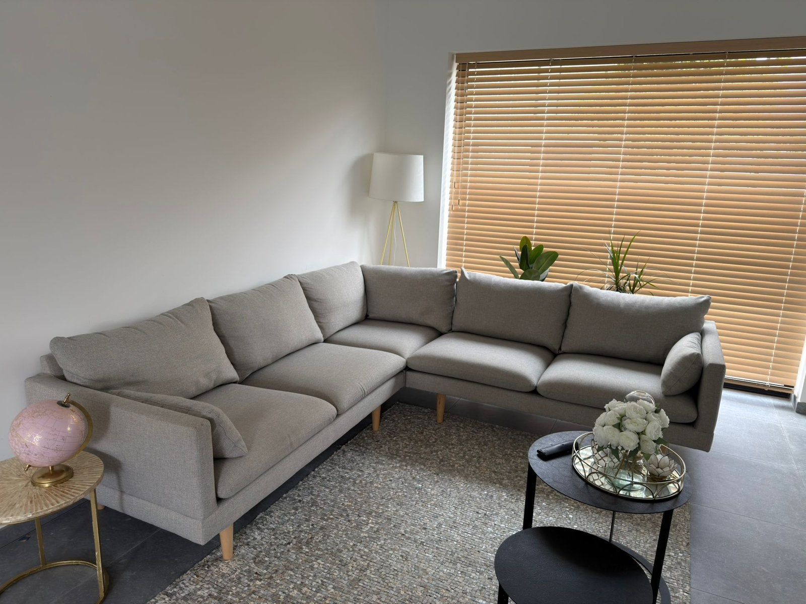 Mooie beige zetel in goede staat, Huis en Inrichting, Zetels | Complete zithoeken, Ophalen, Zo goed als nieuw