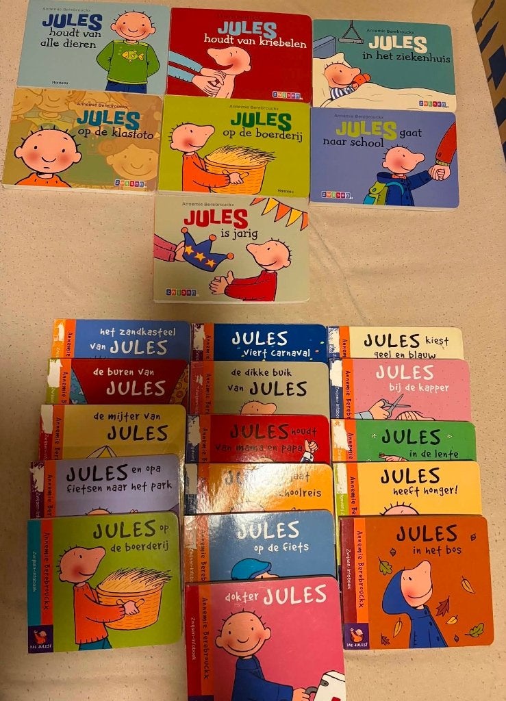 Groot pakket Jules boeken (23stuks), Boeken, Kinderboeken | Kleuters, Ophalen, Fictie algemeen, Zo goed als nieuw, 4 jaar