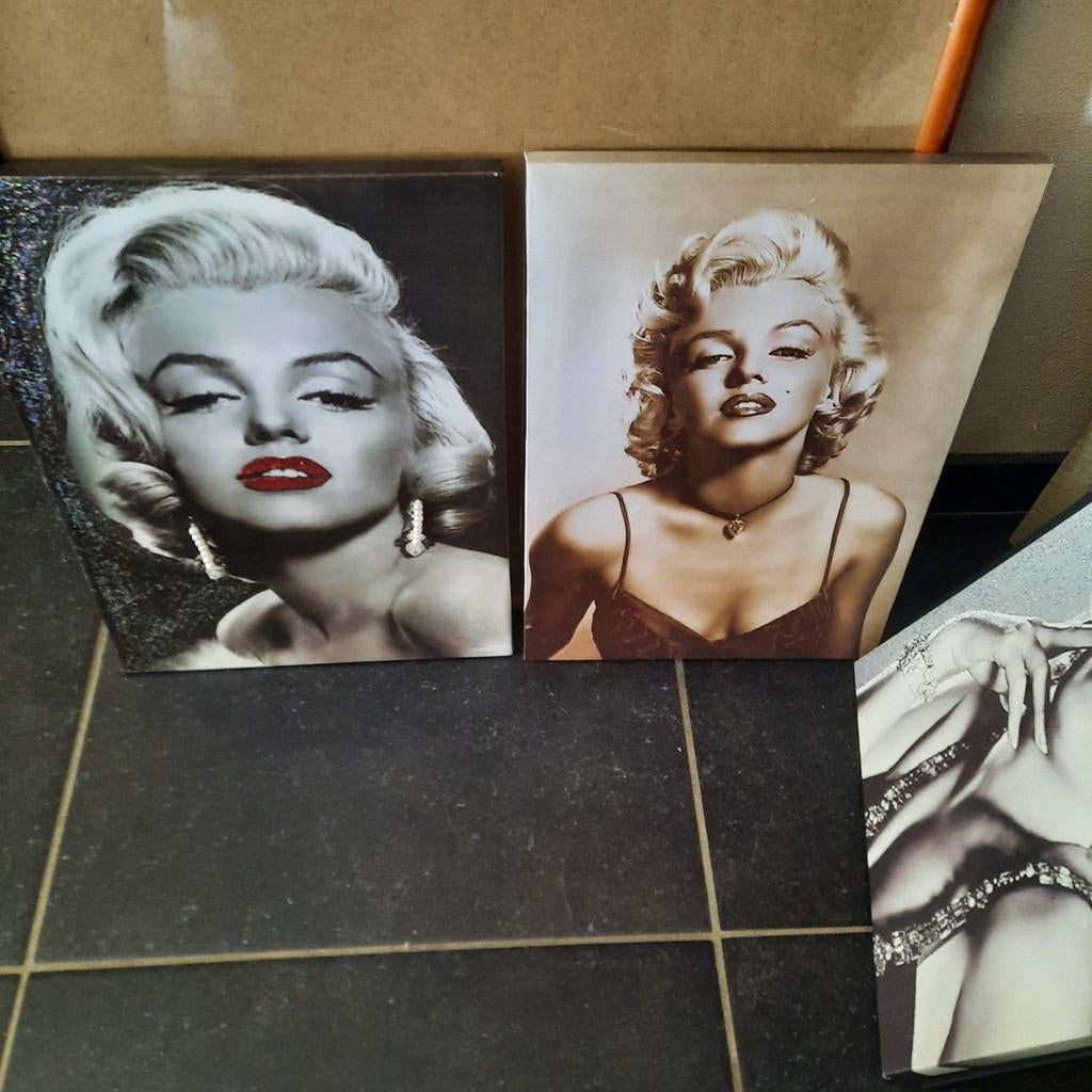 Marylin Monroe , kaders , canvas , spiegels , onderleggers ., Verzamelen, Ophalen of Verzenden