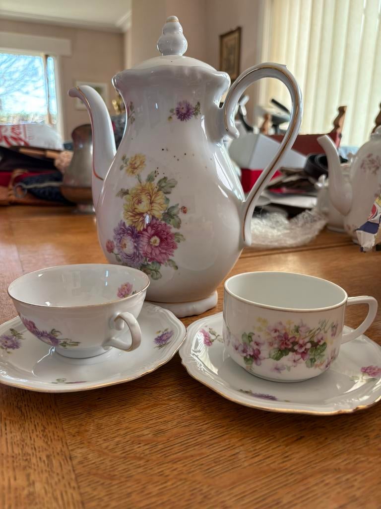 Set à café en porcelaine, Antiquités & Art, Antiquités | Services (vaisselle) complet, Enlèvement