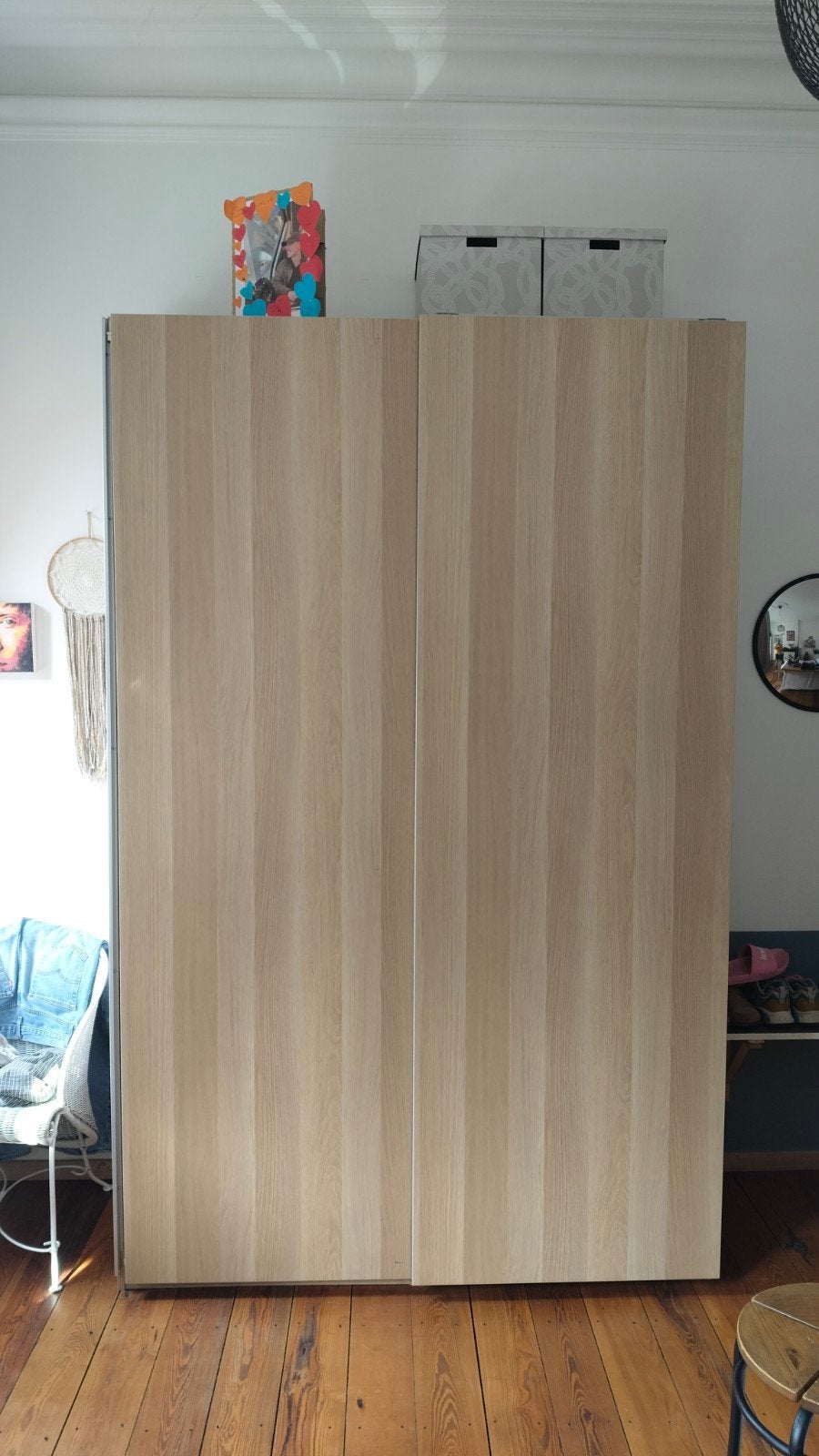 Garde-robe Pax portes coulissantes, Chêne, Avec porte(s), 150 à 200 cm, Enlèvement