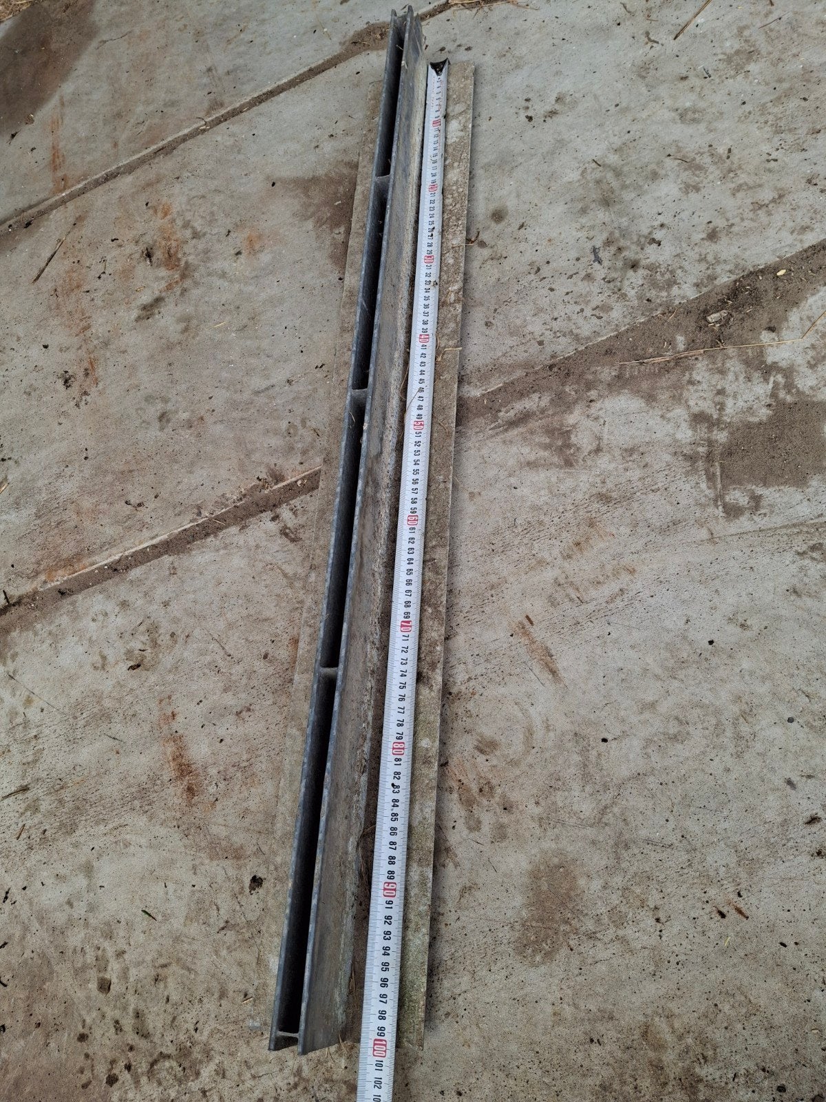 lijngoot acodrain galvanise type discreet 8 stuks, Enlèvement, Utilisé