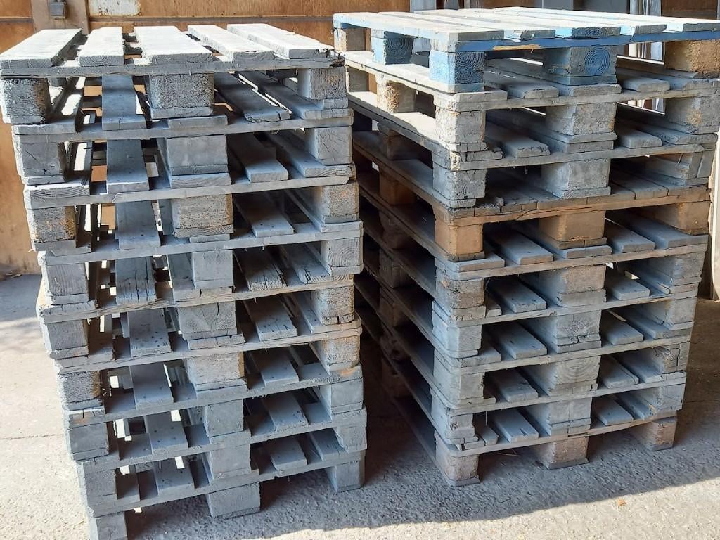 12x houten pallet 80x120 cm en 6 x europallet zwaar 80x120cm, Doe-het-zelf en Bouw, Ophalen, Gebruikt, Pallet, Minder dan 200 cm