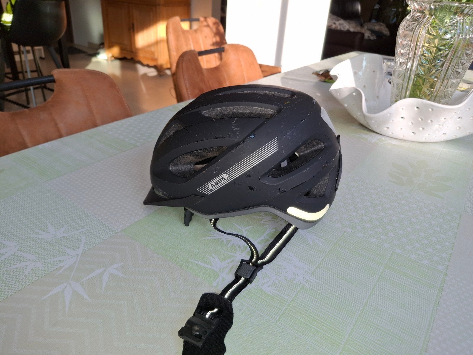 Fietshelm speedpedelec, Fietsen en Brommers, Fietsaccessoires | Fietshelmen, Ophalen, Gebruikt, ABUS