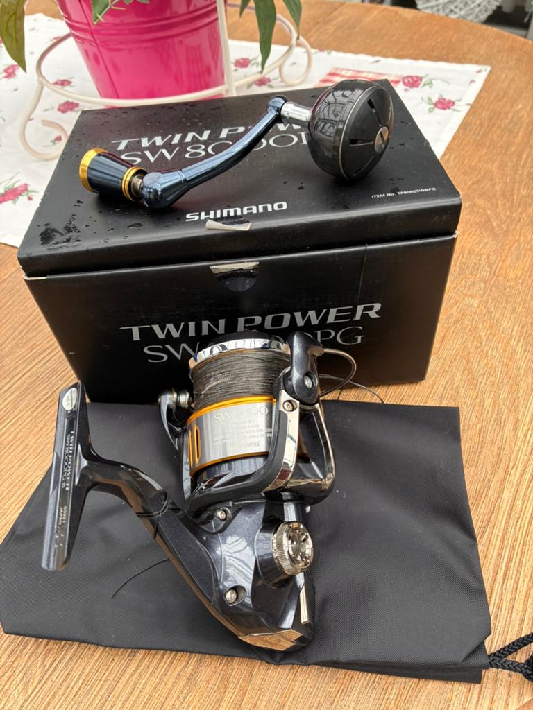 Shimano Twin Power SW 8000PG, Enlèvement, Comme neuf, Moulinet