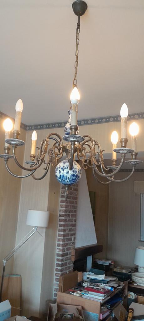 Lustre en porcelaine de delft., Ophalen