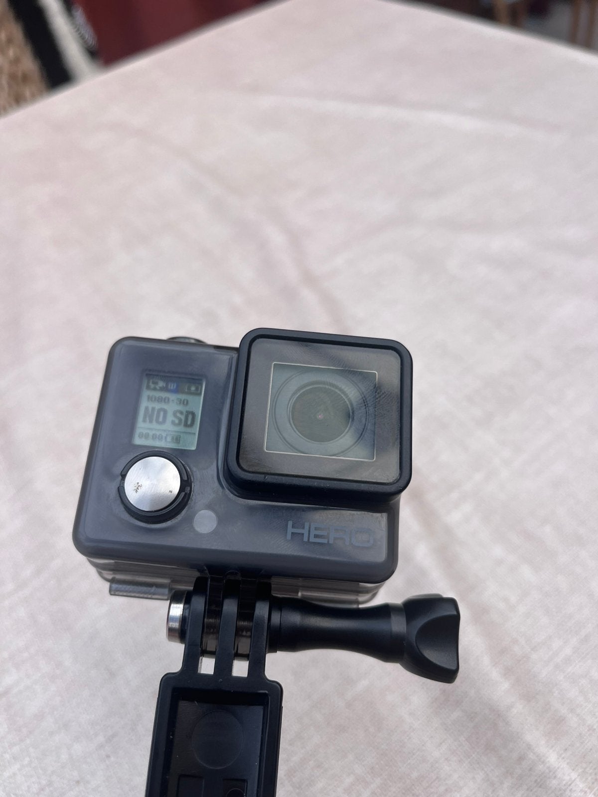 GoPro HERO + originele GoProgrip/selfiestick,behuizing,kabel, Ophalen, Gebruikt, GoPro