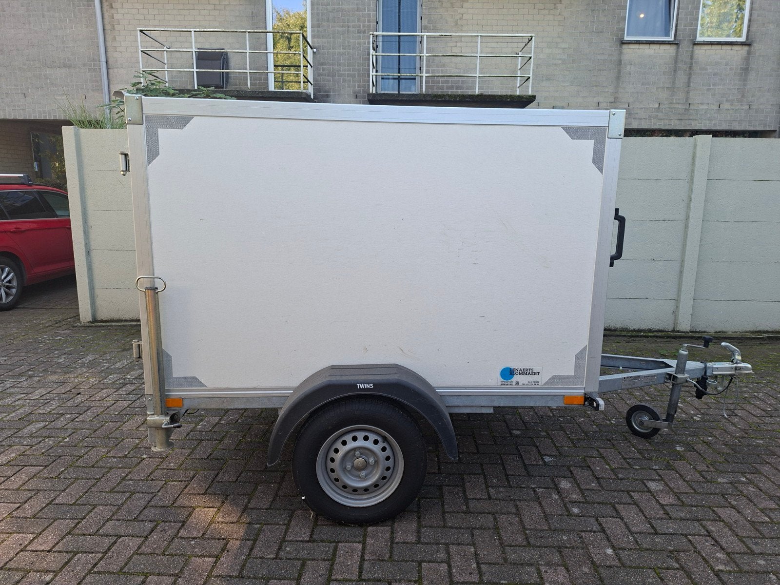 Remorque gesloten 2mx1,75m x 1m30, Auto diversen, Ophalen, Gebruikt