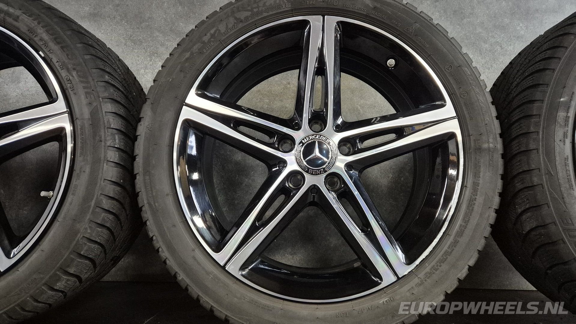 18 inch Mercedes velgen A AMG A B CLA W247 W177 winterbanden, 18 inch, Gebruikt, -, -
