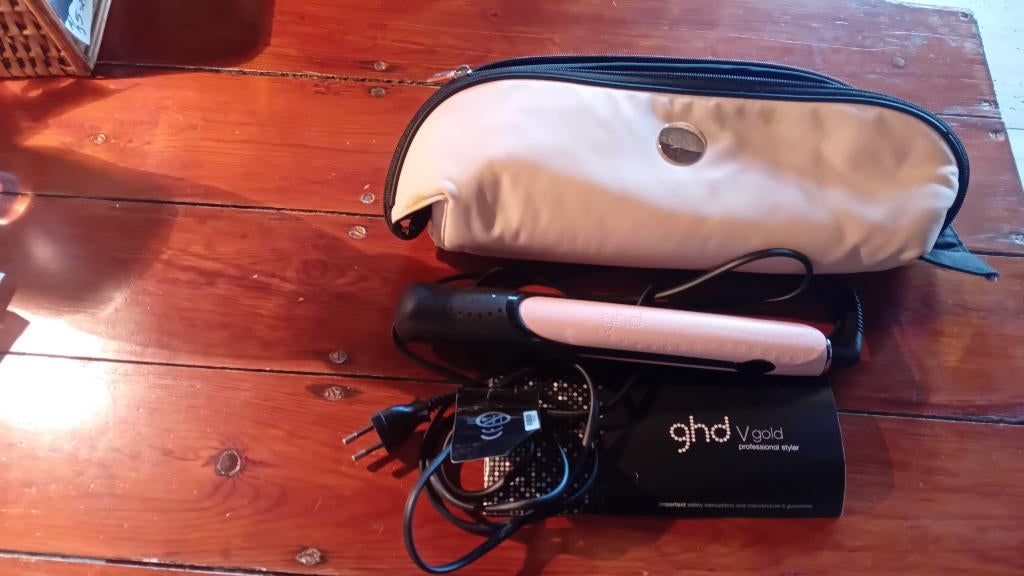 Ghd Vgold professional styler pink, Ophalen of Verzenden, Zo goed als nieuw, Krultang of Stijltang