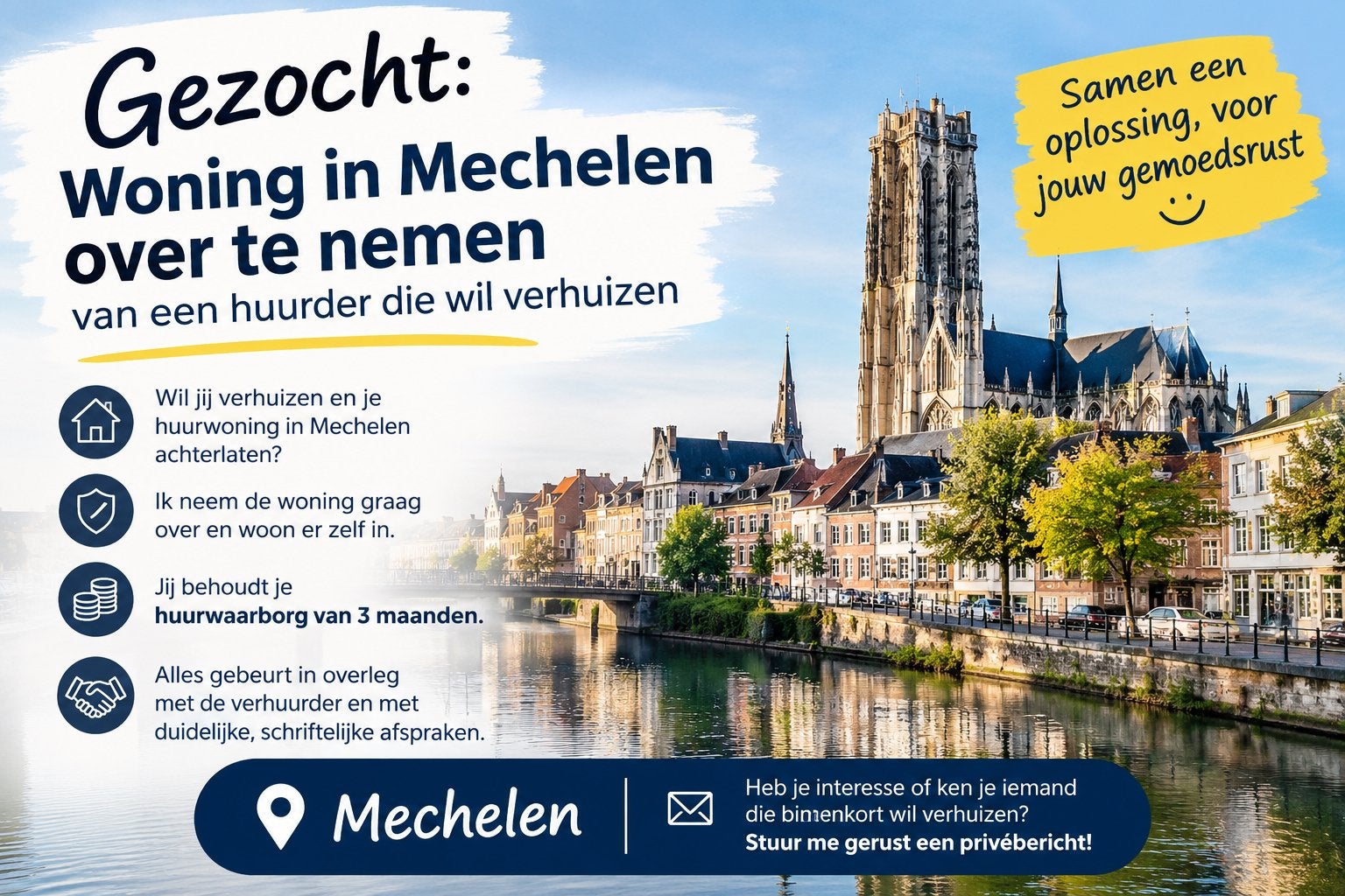Logement à Malines d’un locataire qui souhaite déménager, Immo, Malines