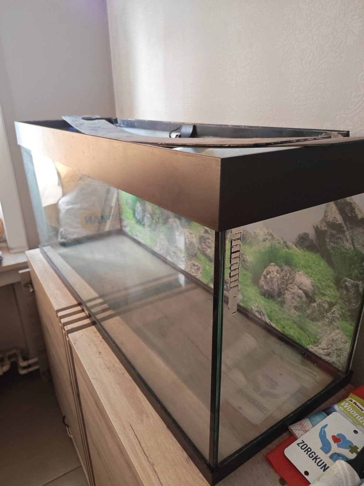 aquarium met pomp, Ophalen, Gebruikt, Pomp, Gevuld zoetwateraquarium