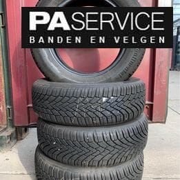 4x Continental 185 65 15 winterbanden met 8,9 en 8,4 mm, Auto-onderdelen, Gebruikt, Velg(en), -, -