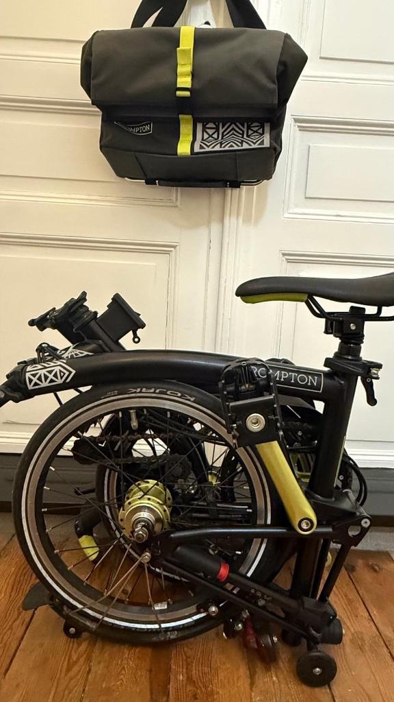 Brompton Vespertine NYC Edition + S6l tas  6 versnellingen, Ophalen, Brompton, 14 tot 16 inch, Versnellingen