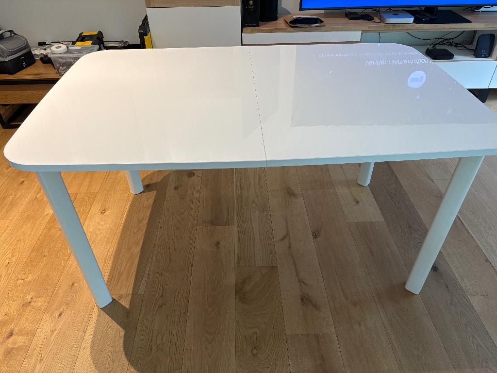 Table salle à manger STRANDTORP extensible blanche, Maison & Meubles, Tables | Tables à manger, Enlèvement, Utilisé