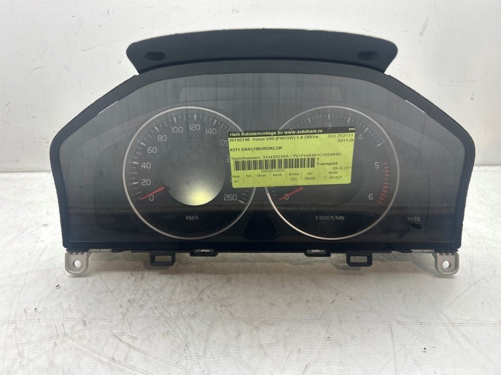 COCKPIT Volvo V60 I (FW / GW) (|31343323AA|), Gebruikt, Info@volvocars.com, Volvo, Volvo Car Germany GmbH